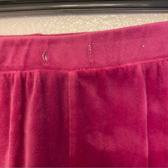 Juicy Couture hot Pink Velour velvet Jogger Gold Embroidered Logo y2k 90s XL - Picture 5 of 10
